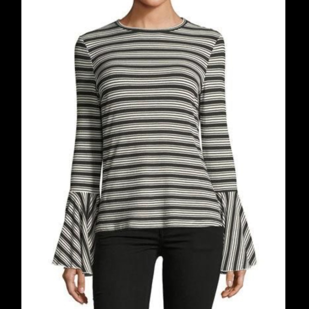 English Factory Black & White Bell Long Sleeve